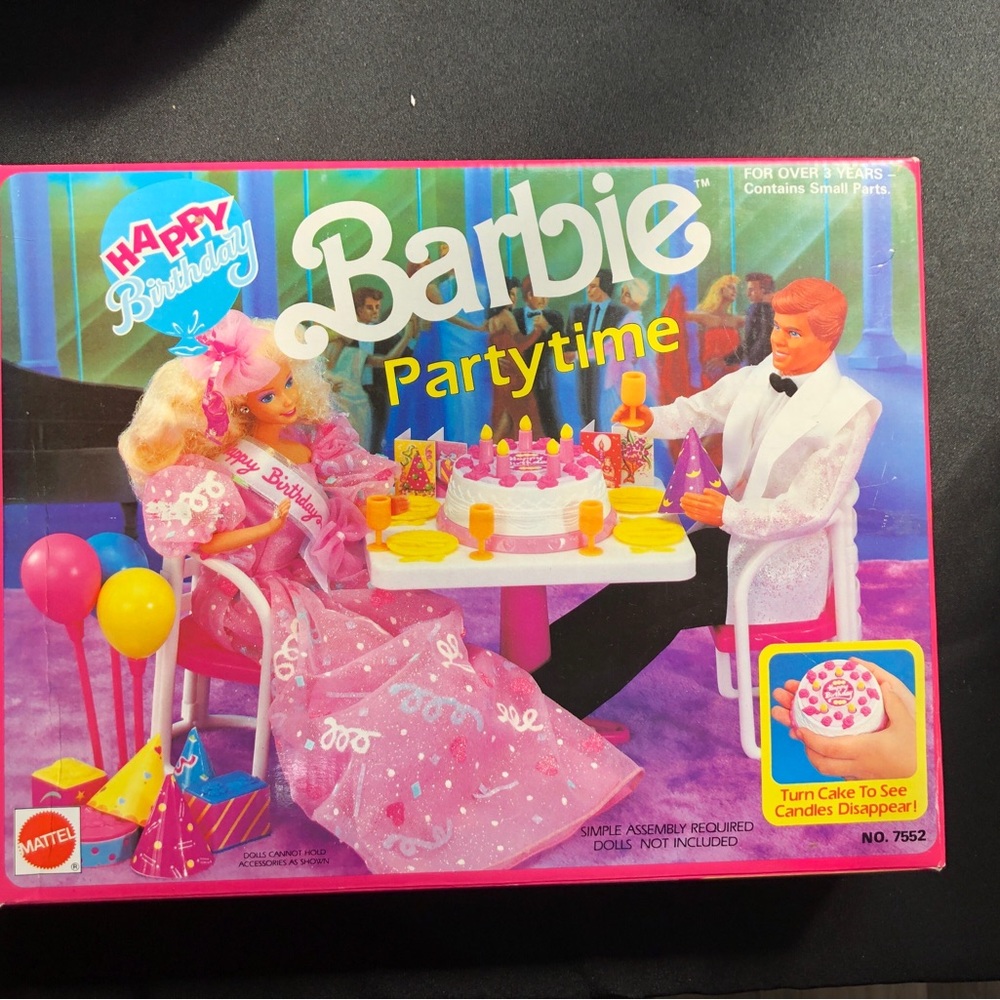 NIB Barbie Partytime Set